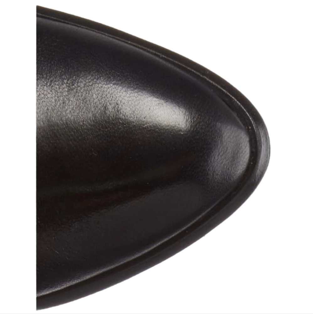 French Connection "Calina" Black Leather & Suede Over The Knee Boots Size 8.5 - Picture 7 of 13